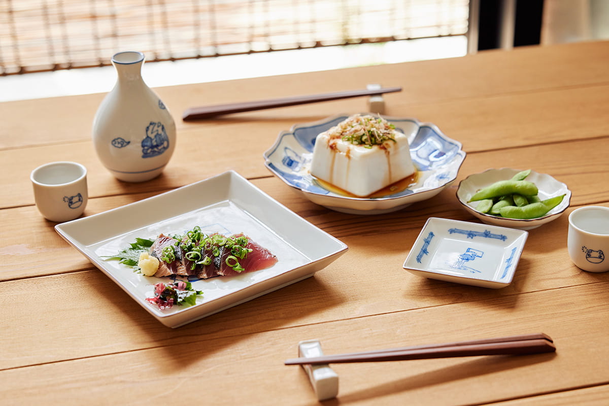 九谷焼き　器 YU SUDA × Japan Craft】 伝統と遊び心の九谷焼 のぞき見カエル 7寸角